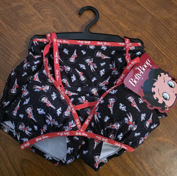 Betty Boop Other - Betty Boop Black & Red Bikini Top